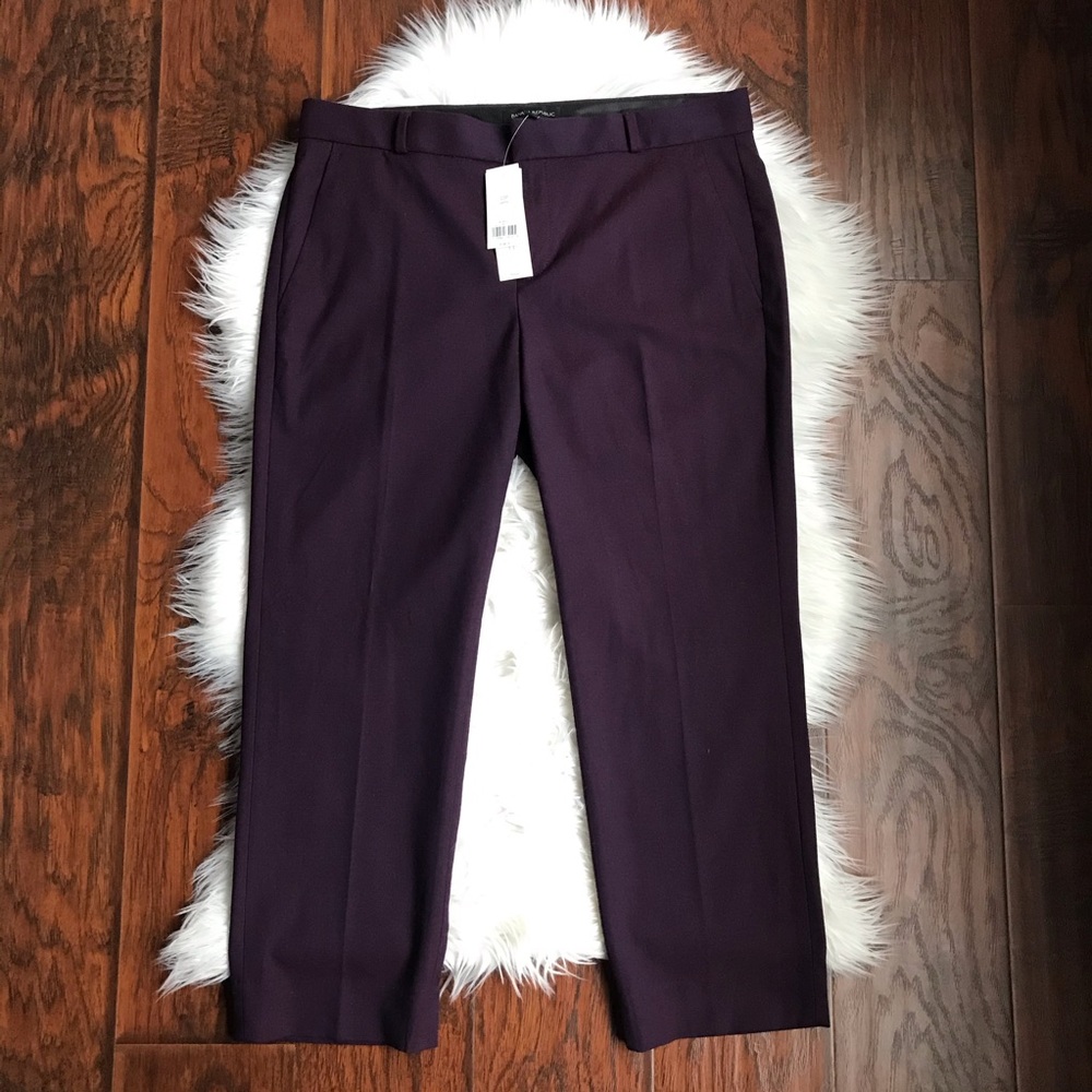 NEW Banana Republic Purple Avery Fit Petite Pants